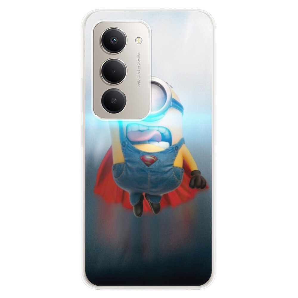 Odolné silikónové puzdro iSaprio - Mimons Superman 02 - Xiaomi Redmi 15