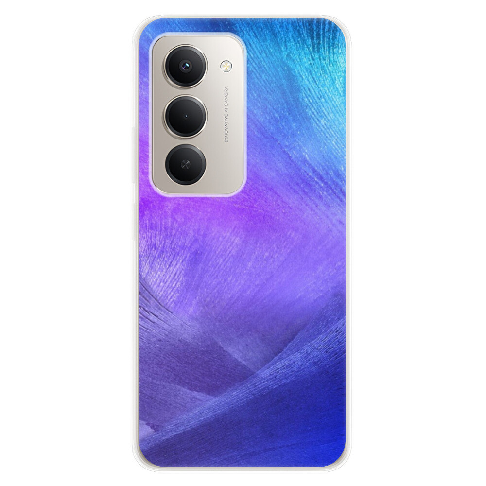 Odolné silikónové puzdro iSaprio - Purple Feathers - Xiaomi Redmi 15