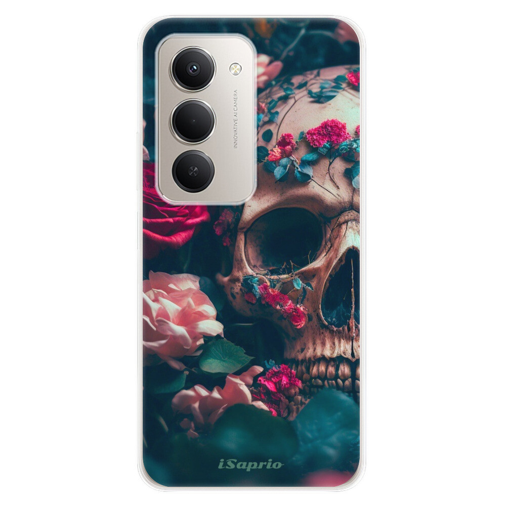 Odolné silikónové puzdro iSaprio - Skull in Roses - Xiaomi Redmi 15 5G