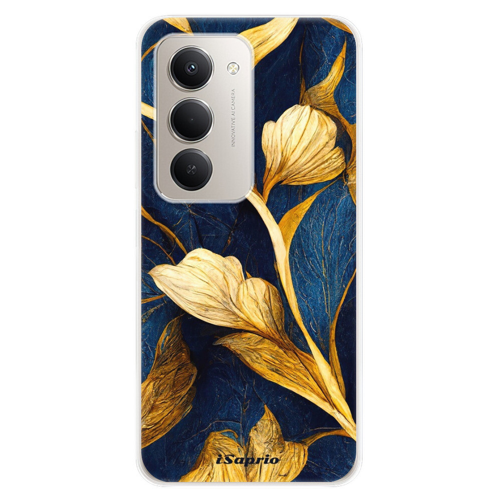 Odolné silikónové puzdro iSaprio - Gold Leaves - Xiaomi Redmi 15 5G