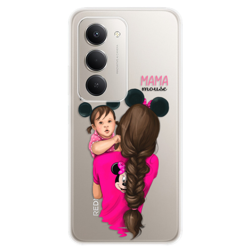 Odolné silikónové puzdro iSaprio - Mama Mouse Brunette and Girl - Xiaomi Redmi 15 5G