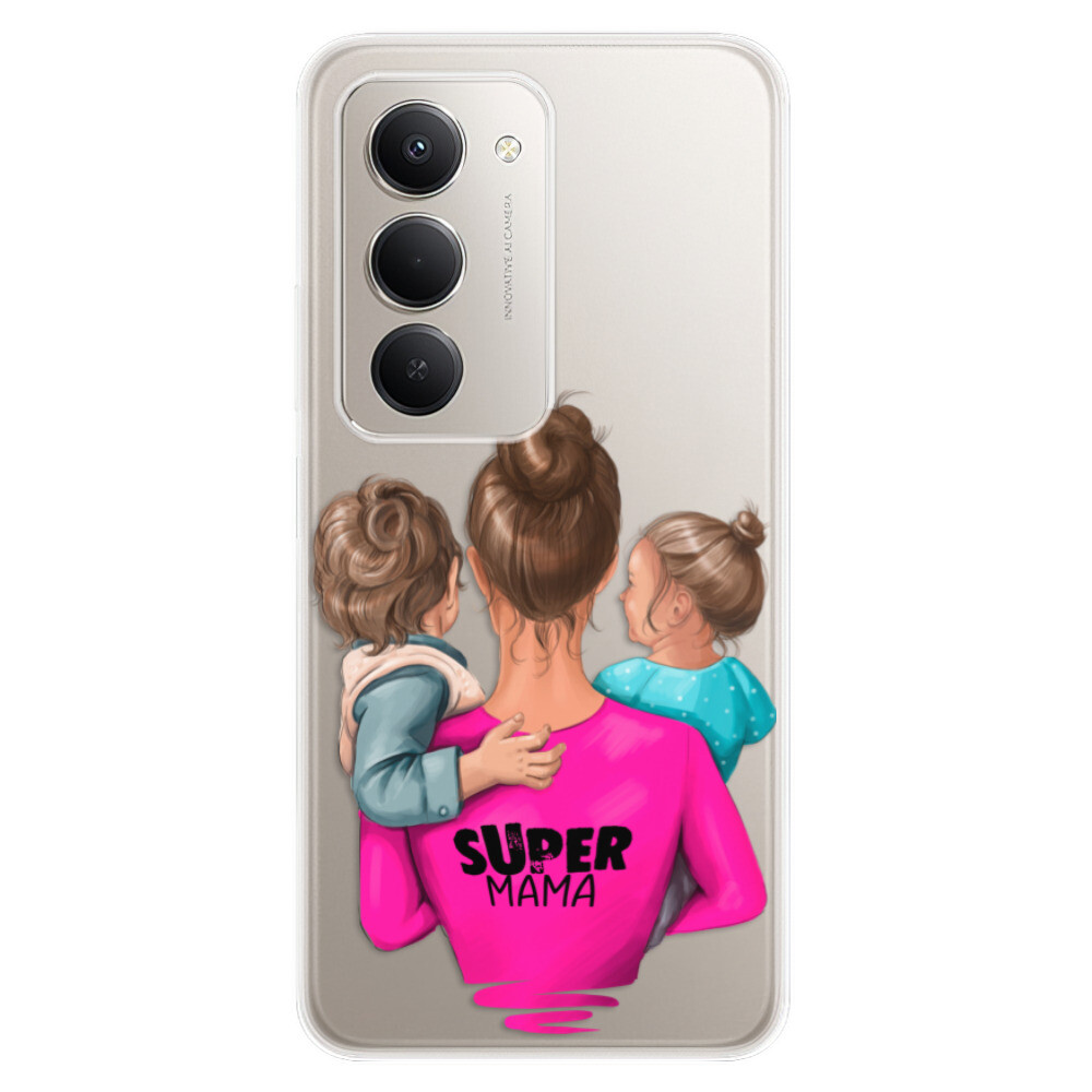 Odolné silikónové puzdro iSaprio - Super Mama - Boy and Girl - Xiaomi Redmi 15 5G