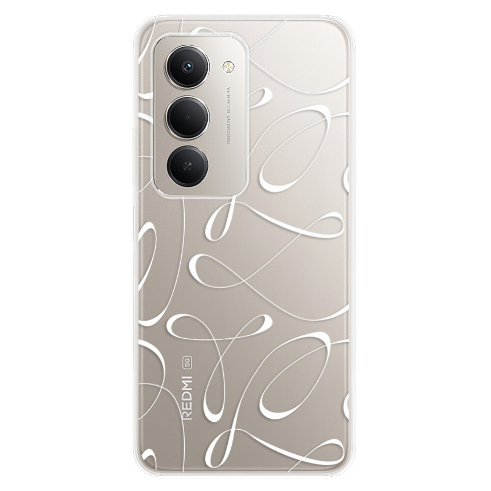 Odolné silikónové puzdro iSaprio - Fancy - white - Xiaomi Redmi 15 5G