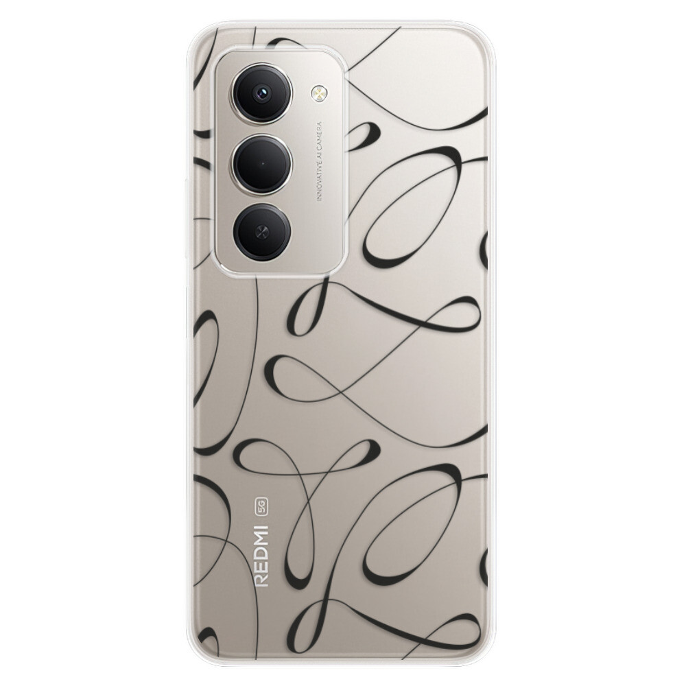 Odolné silikónové puzdro iSaprio - Fancy - black - Xiaomi Redmi 15 5G