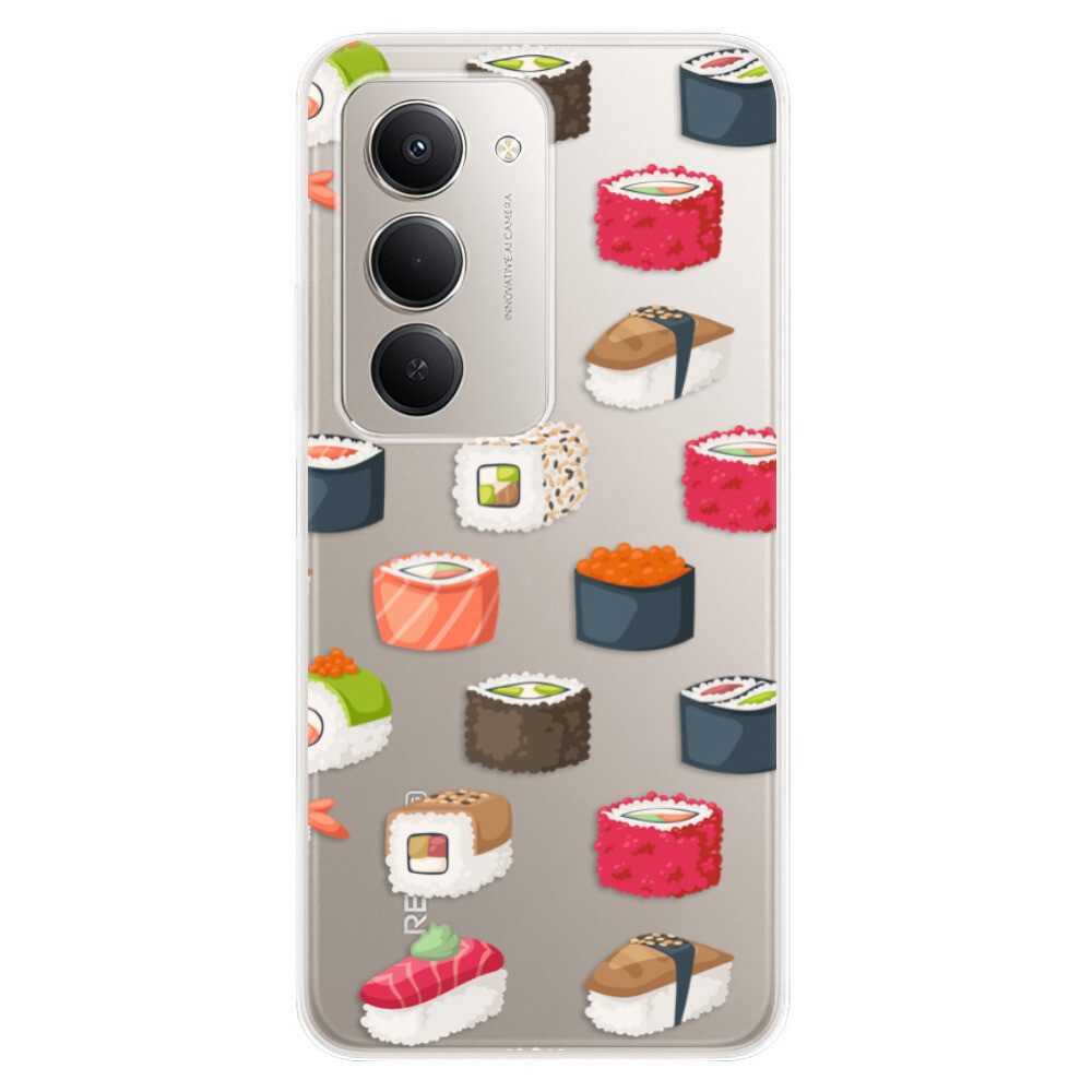 Odolné silikónové puzdro iSaprio - Sushi Pattern - Xiaomi Redmi 15 5G