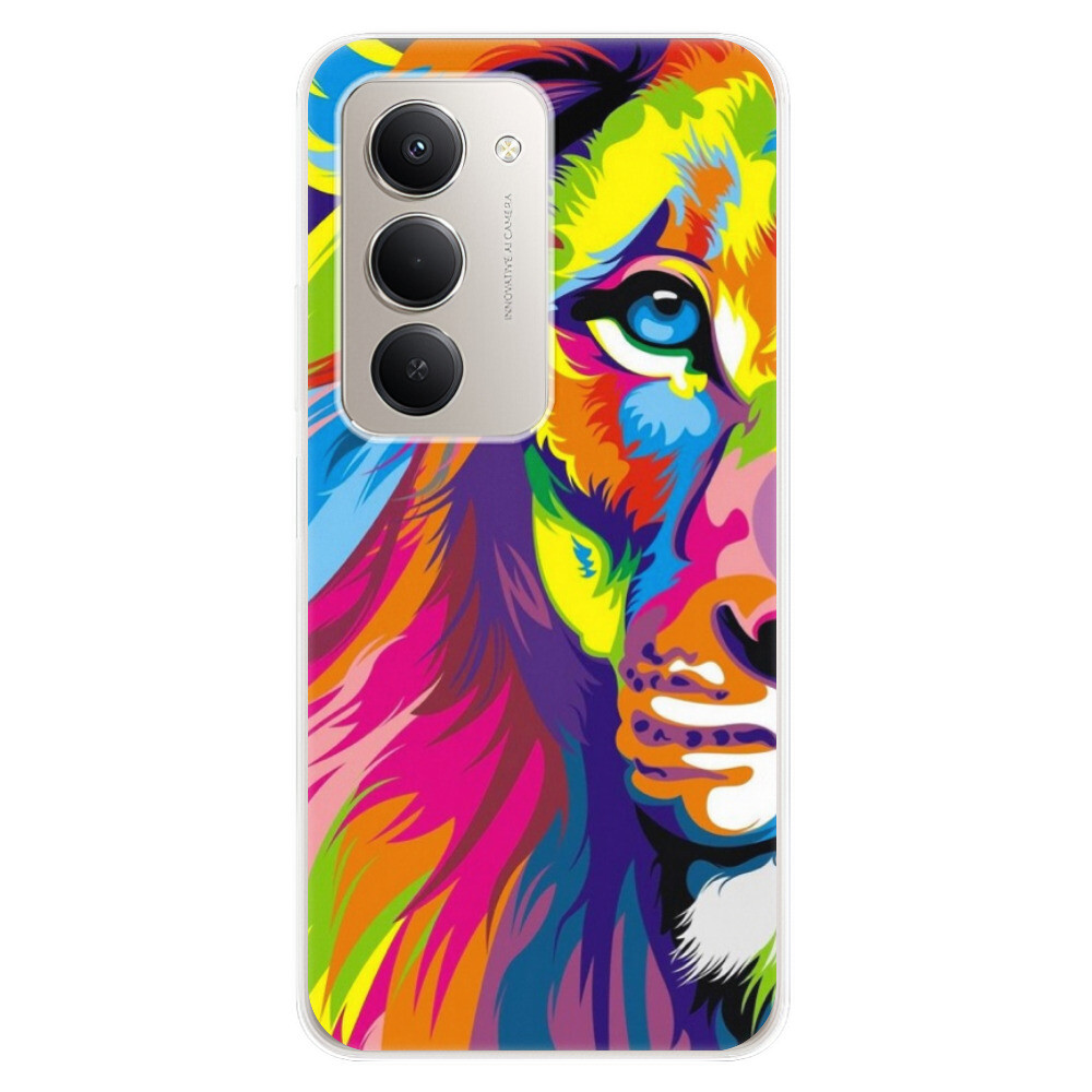 Odolné silikónové puzdro iSaprio - Rainbow Lion - Xiaomi Redmi 15 5G