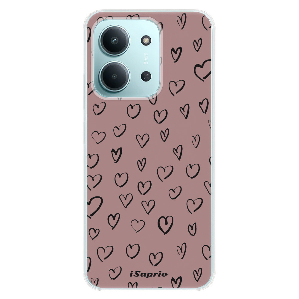 Odolné silikónové puzdro iSaprio - Heart Dark - Xiaomi Redmi 15C