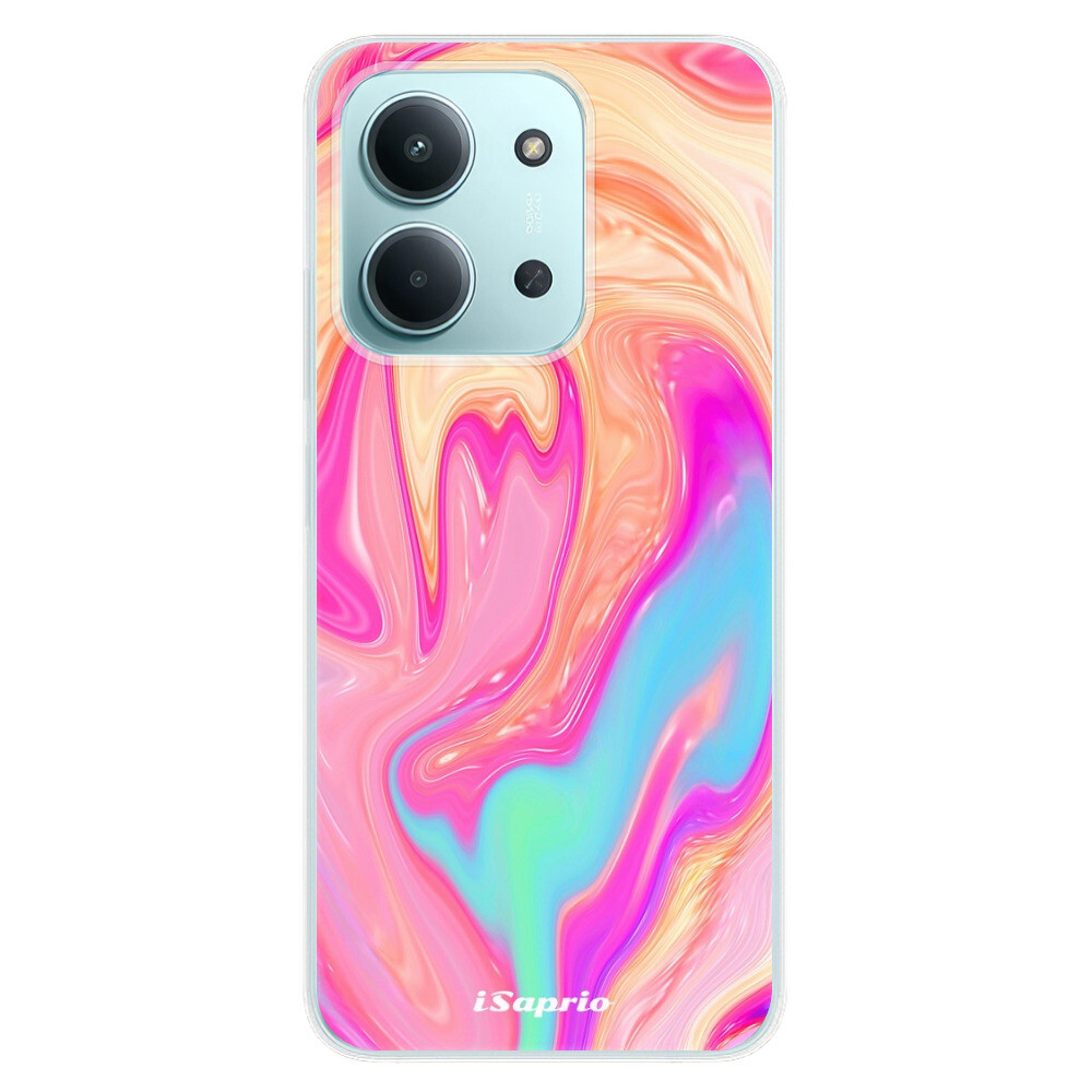 Odolné silikónové puzdro iSaprio - Orange Liquid - Xiaomi Redmi 15C