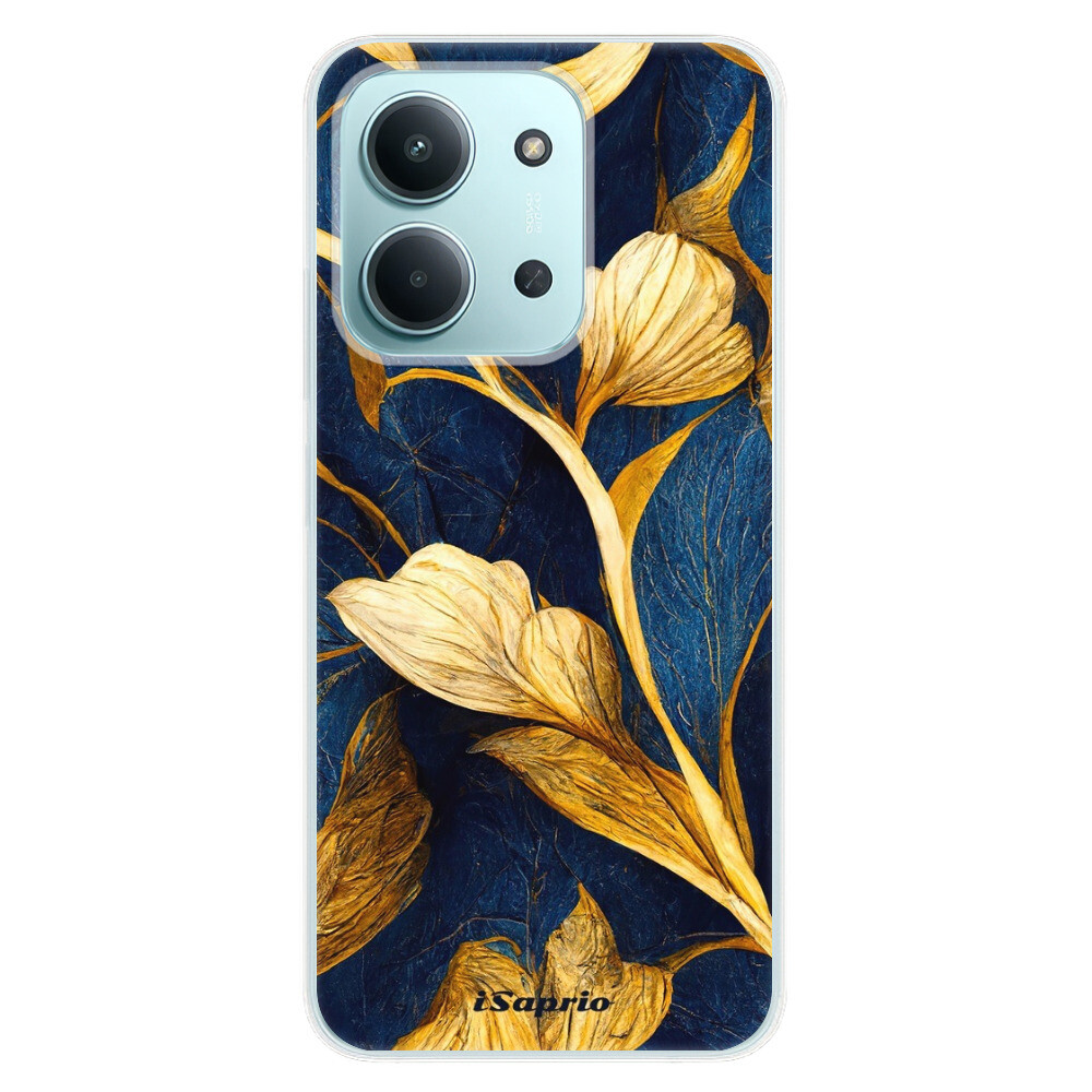 Odolné silikónové puzdro iSaprio - Gold Leaves - Xiaomi Redmi 15C