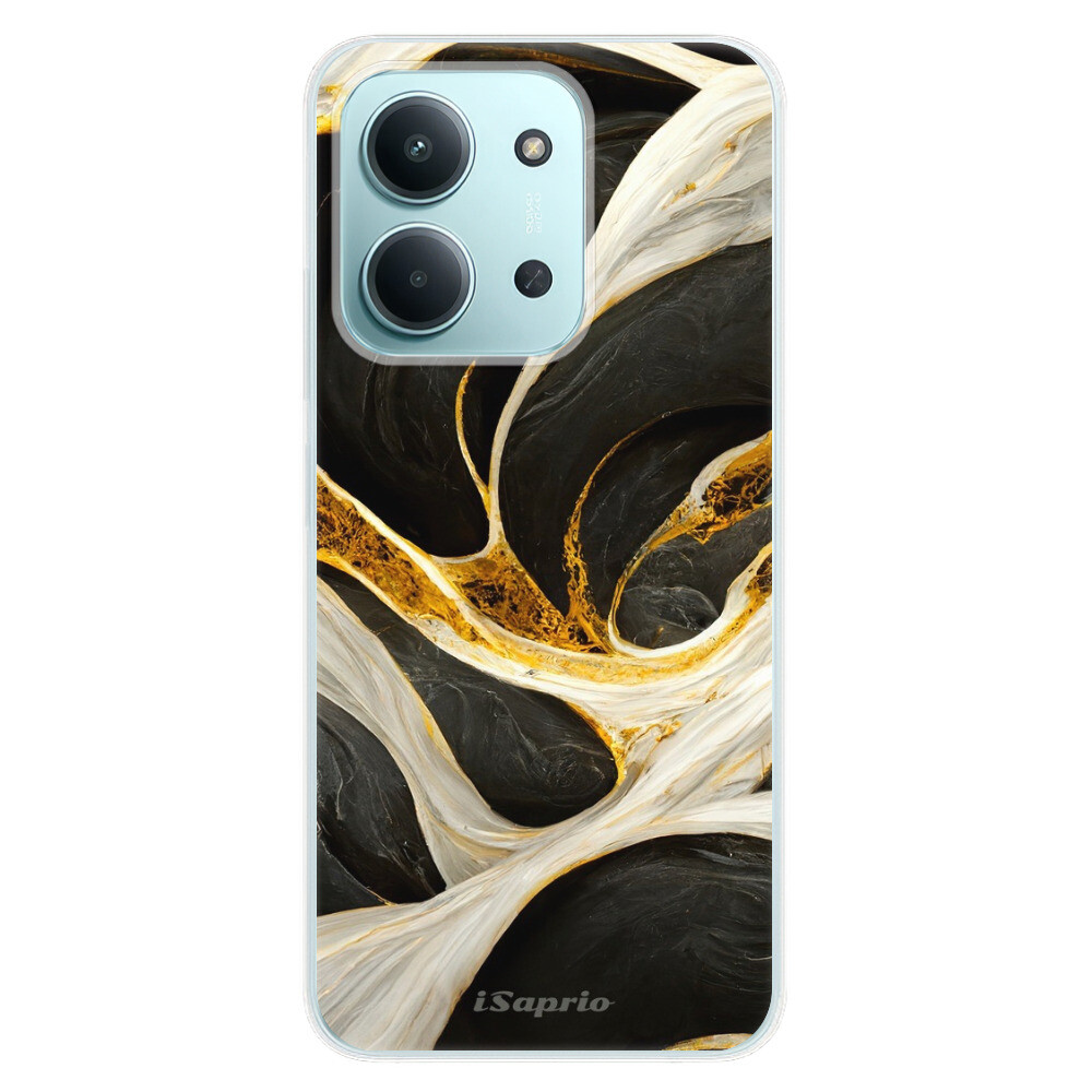 Odolné silikónové puzdro iSaprio - Black and Gold - Xiaomi Redmi 15C