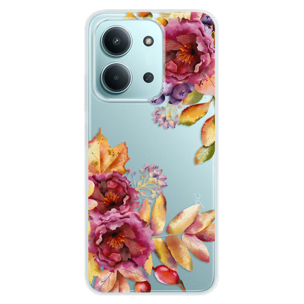 Odolné silikónové puzdro iSaprio - Fall Flowers - Xiaomi Redmi 15C