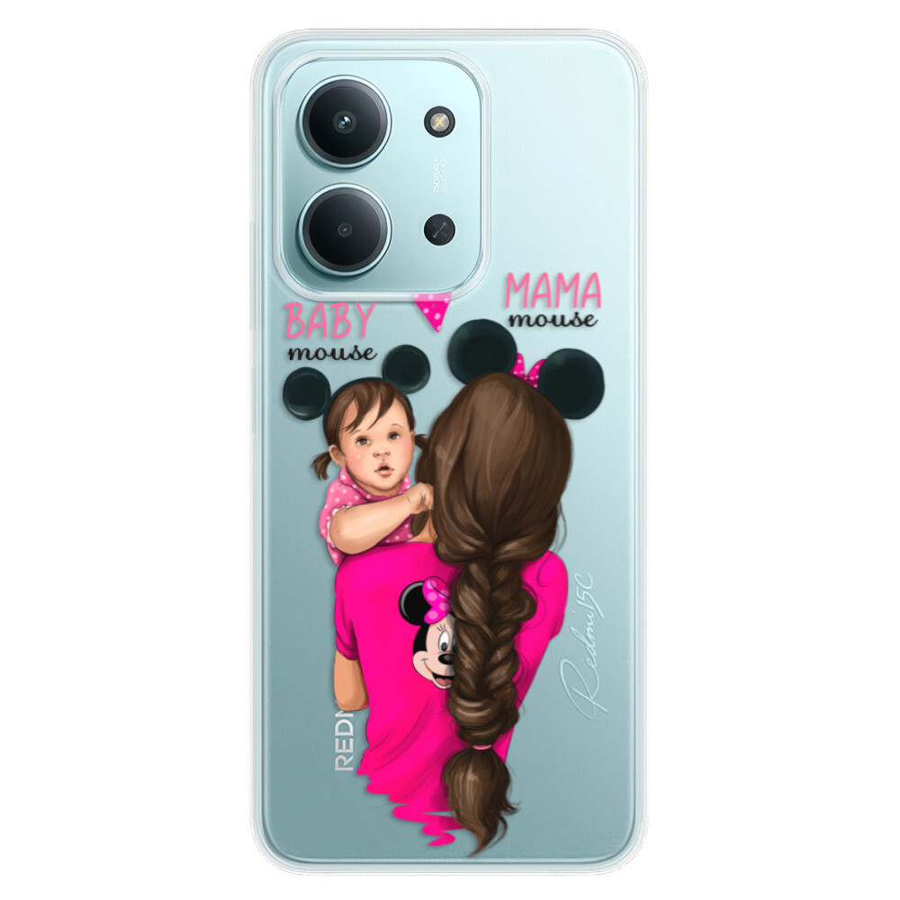 Odolné silikónové puzdro iSaprio - Mama Mouse Brunette and Girl - Xiaomi Redmi 15C