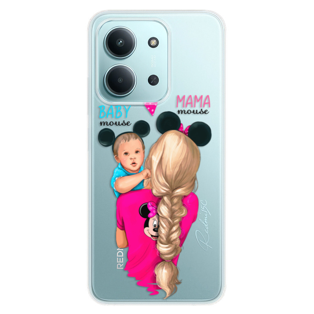 Odolné silikónové puzdro iSaprio - Mama Mouse Blonde and Boy - Xiaomi Redmi 15C