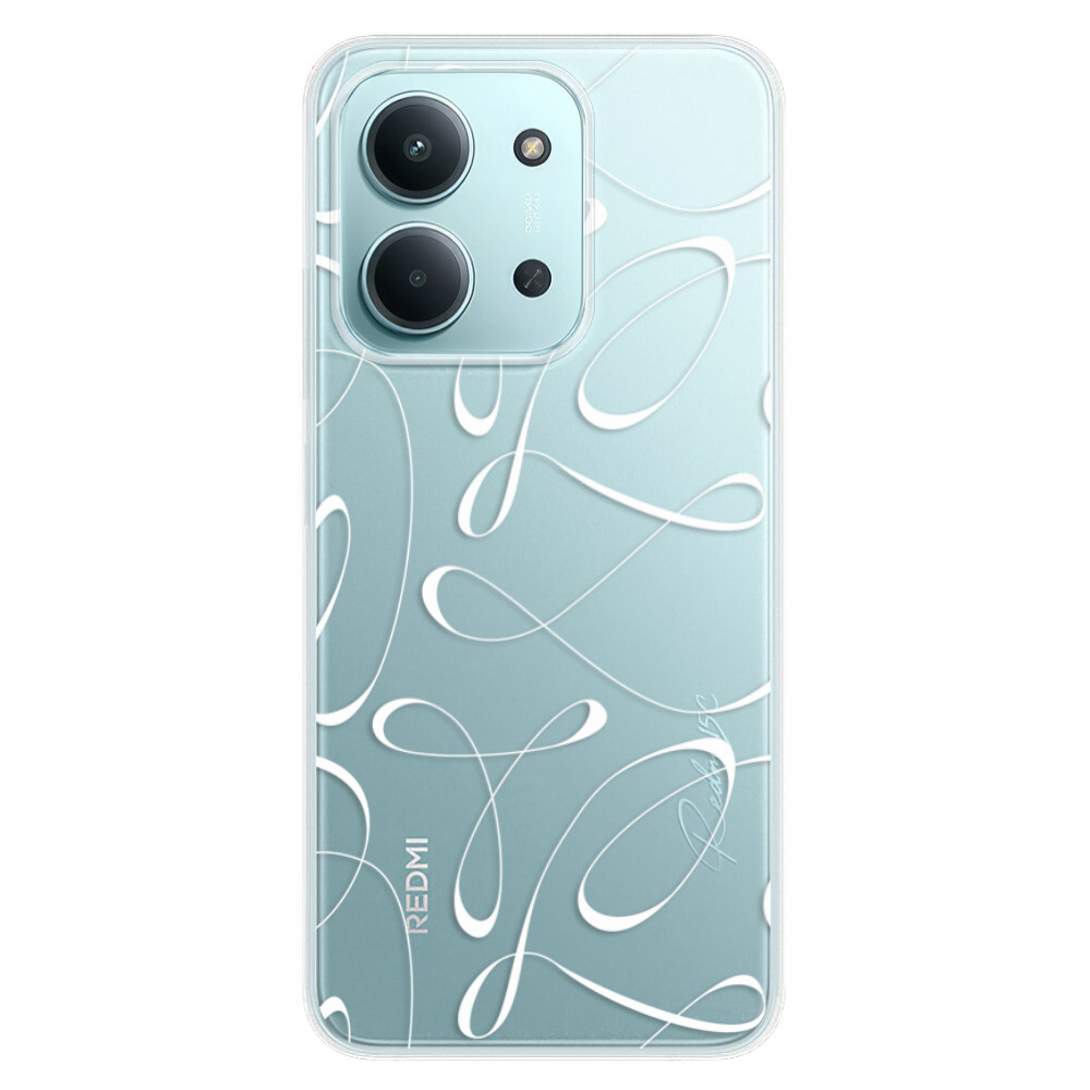 Odolné silikónové puzdro iSaprio - Fancy - white - Xiaomi Redmi 15C