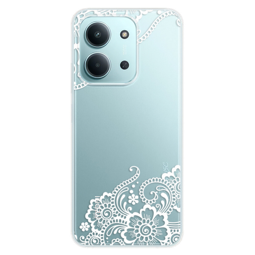 Odolné silikónové puzdro iSaprio - White Lace 02 - Xiaomi Redmi 15C