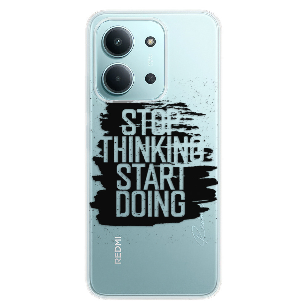 Odolné silikónové puzdro iSaprio - Start Doing - black - Xiaomi Redmi 15C