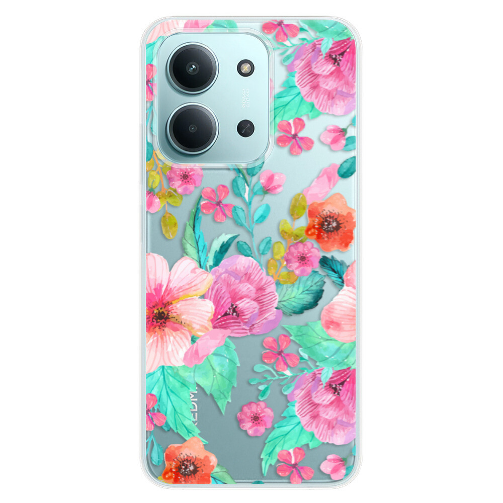 Odolné silikónové puzdro iSaprio - Flower Pattern 01 - Xiaomi Redmi 15C