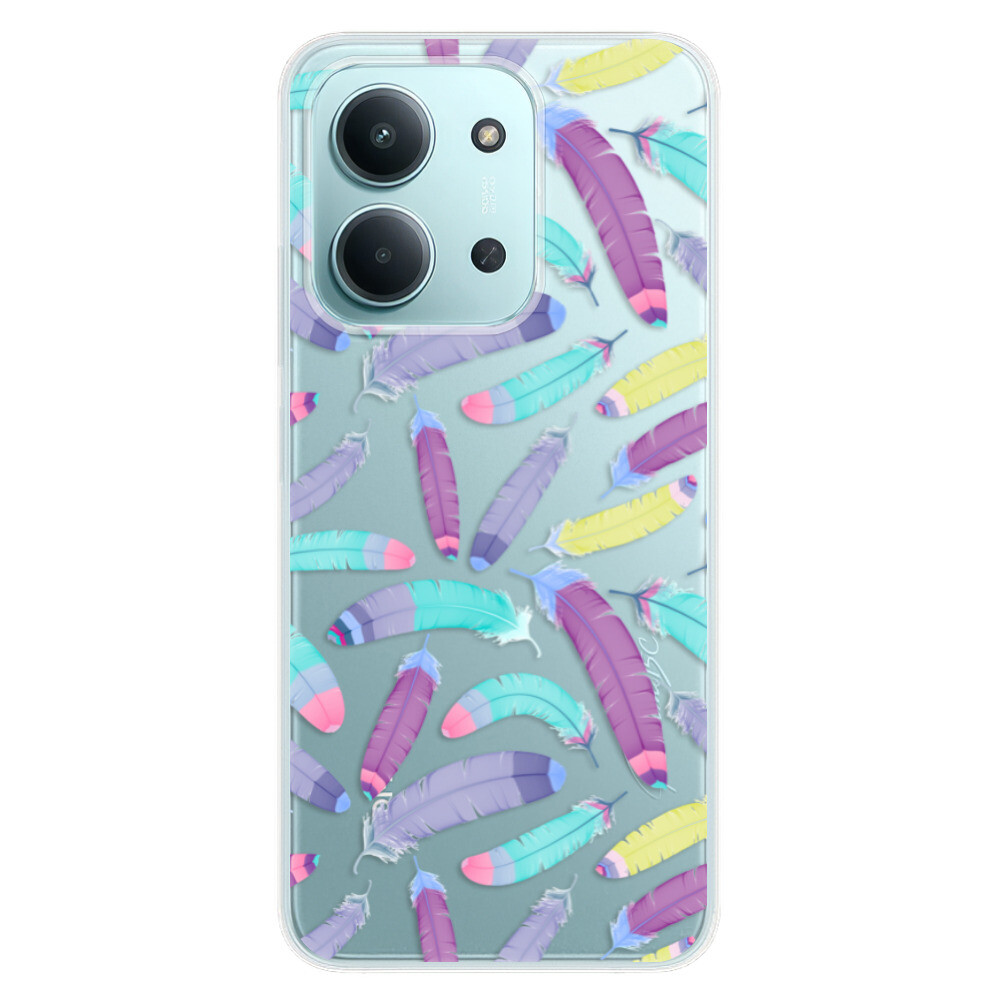Odolné silikónové puzdro iSaprio - Feather Pattern 01 - Xiaomi Redmi 15C