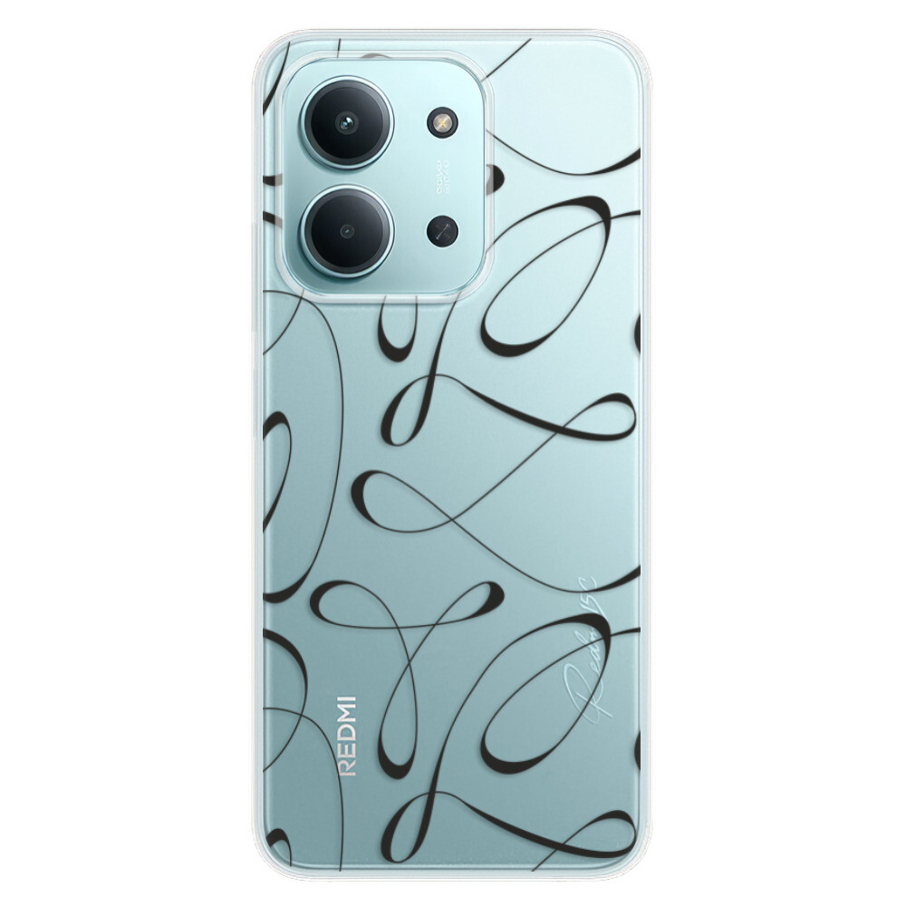 Odolné silikónové puzdro iSaprio - Fancy - black - Xiaomi Redmi 15C