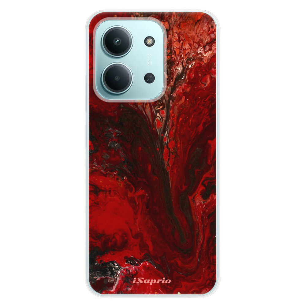 Odolné silikónové puzdro iSaprio - RedMarble 17 - Xiaomi Redmi 15C