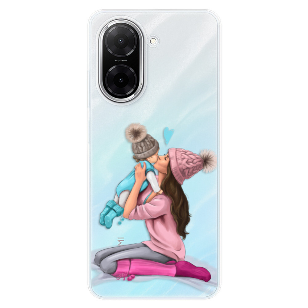 Odolné silikónové puzdro iSaprio - Kissing Mom - Brunette and Boy - Xiaomi Redmi A5