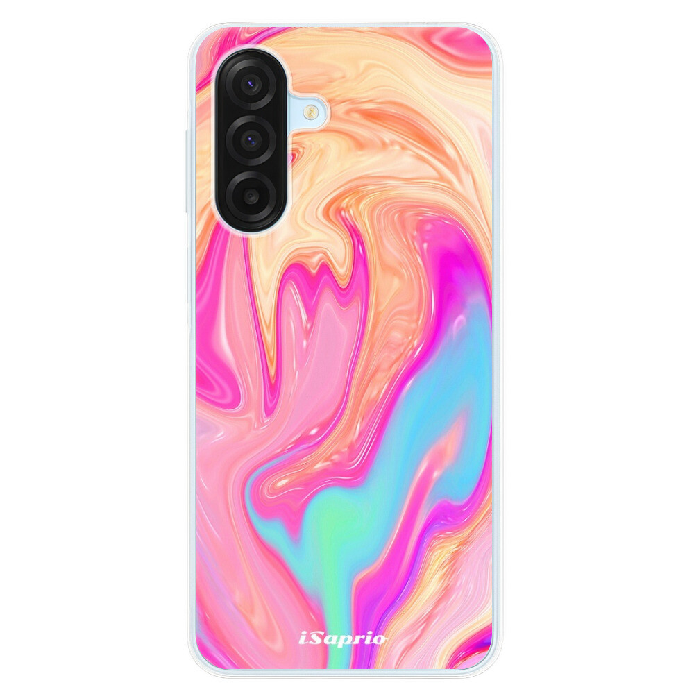 Odolné silikónové puzdro iSaprio - Orange Liquid - Samsung Galaxy A17 / A17 5G