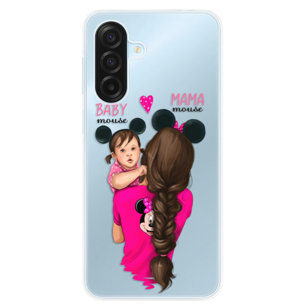 Odolné silikónové puzdro iSaprio - Mama Mouse Brunette and Girl - Samsung Galaxy A17 / A17 5G