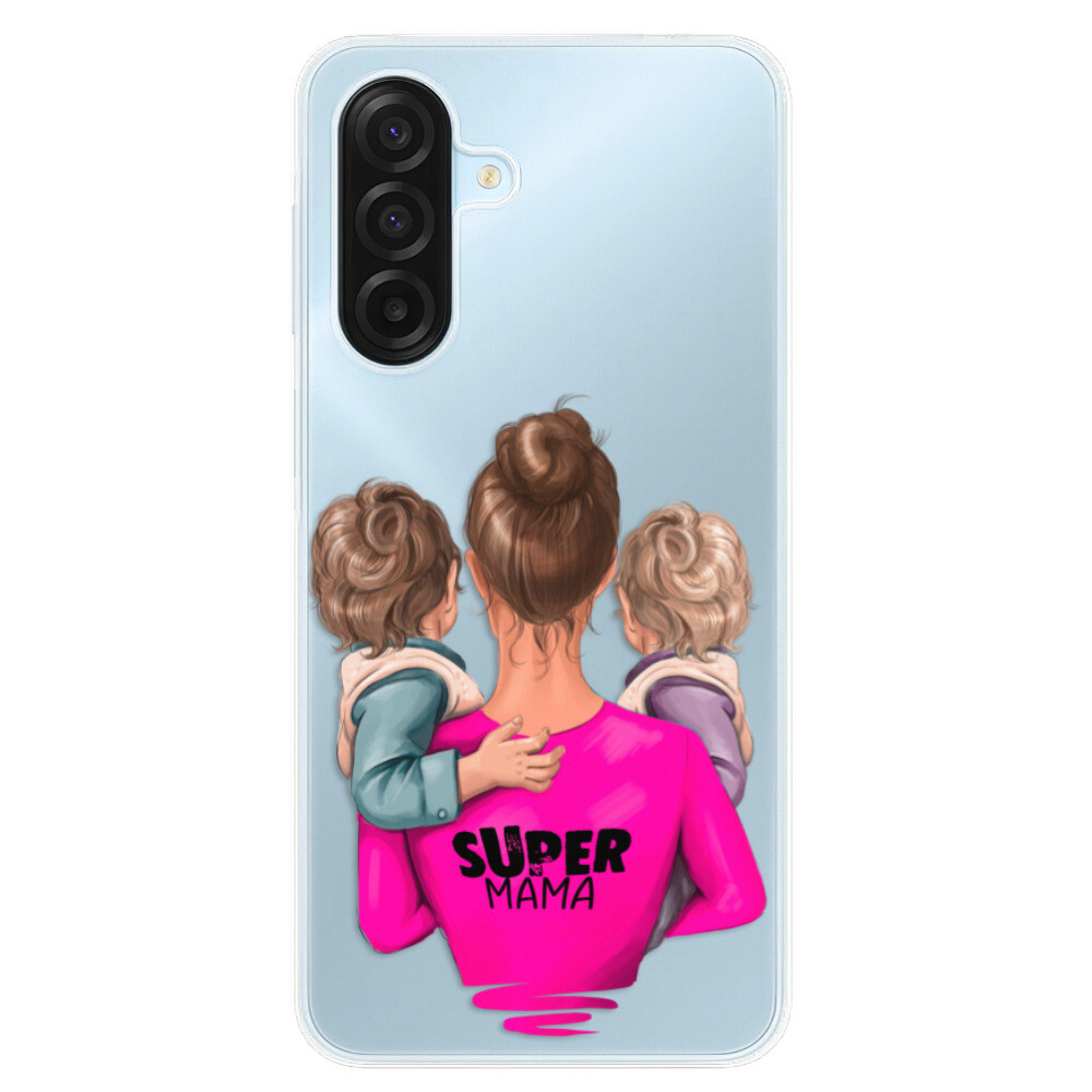 Odolné silikónové puzdro iSaprio - Super Mama - Two Boys - Samsung Galaxy A17 / A17 5G