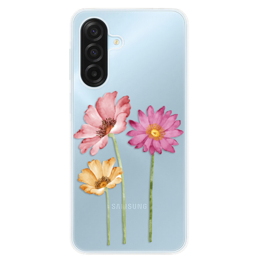Odolné silikónové puzdro iSaprio - Three Flowers - Samsung Galaxy A17 / A17 5G