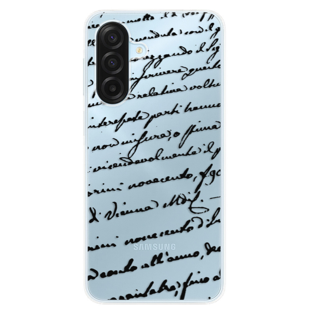 Odolné silikónové puzdro iSaprio - Handwriting 01 - black - Samsung Galaxy A17 / A17 5G