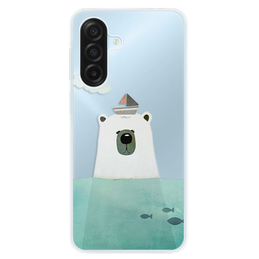Odolné silikónové puzdro iSaprio - Bear With Boat - Samsung Galaxy A17 / A17 5G