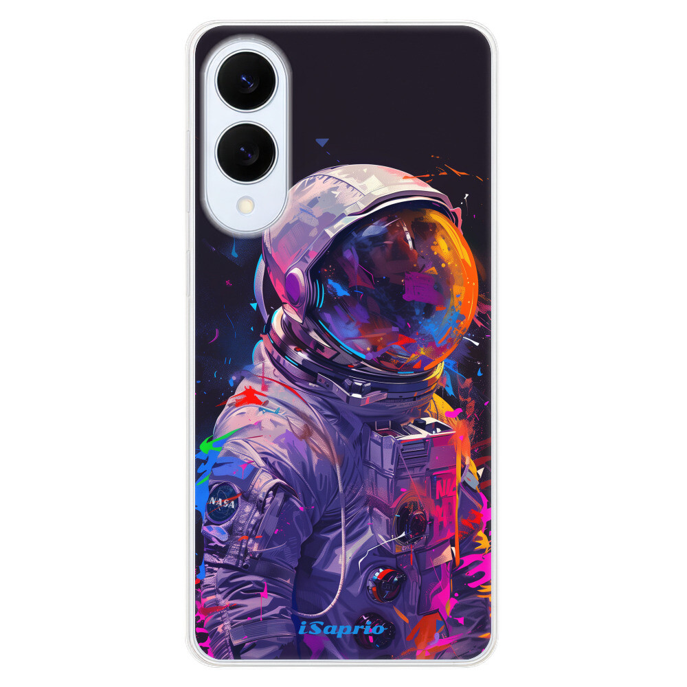 Odolné silikónové puzdro iSaprio - Neon Astronaut - Samsung Galaxy S25 Edge