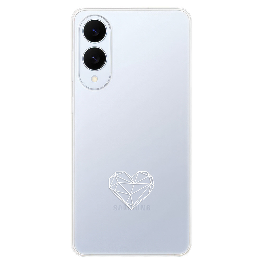 Odolné silikónové puzdro iSaprio - čiré - Digital Love - Samsung Galaxy S25 Edge