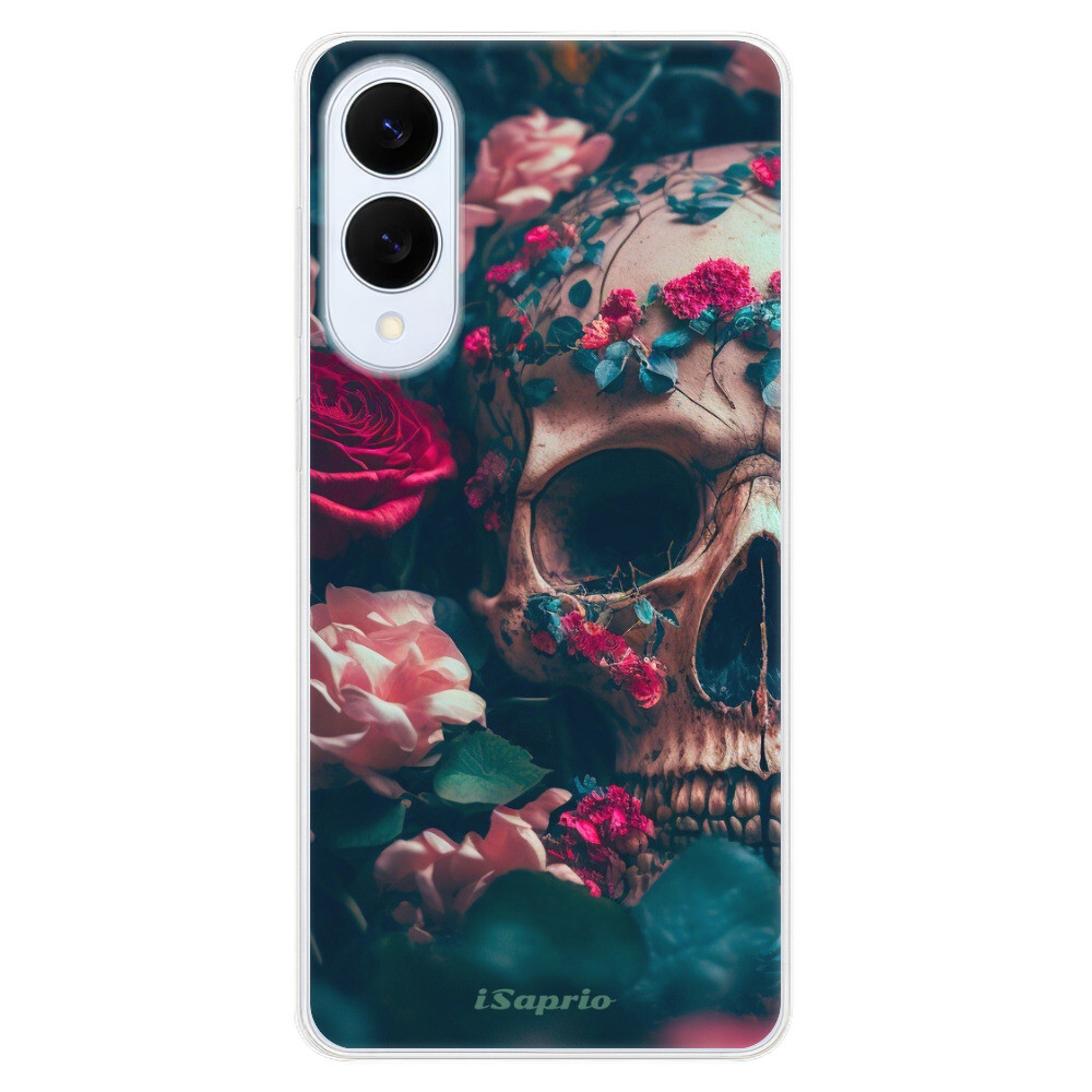 Odolné silikónové puzdro iSaprio - Skull in Roses - Samsung Galaxy S25 Edge