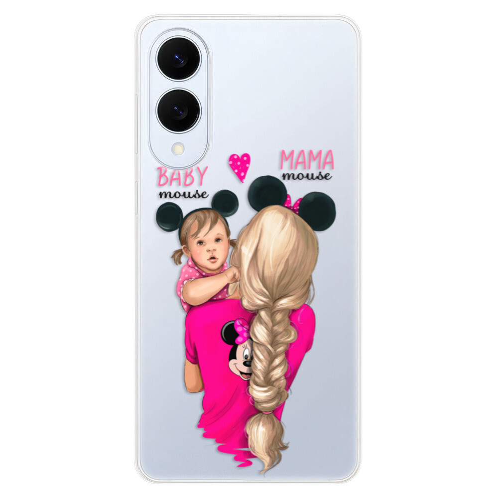 Odolné silikónové puzdro iSaprio - Mama Mouse Blond and Girl - Samsung Galaxy S25 Edge