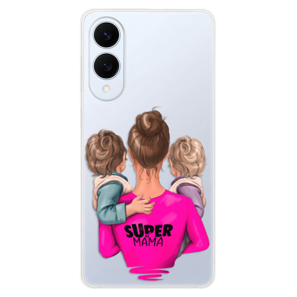 Odolné silikónové puzdro iSaprio - Super Mama - Two Boys - Samsung Galaxy S25 Edge