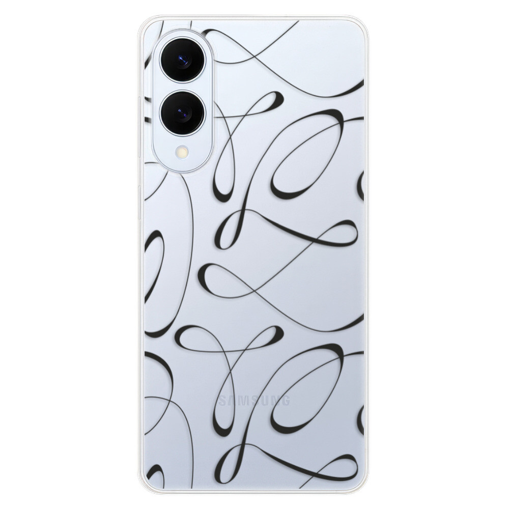 Odolné silikónové puzdro iSaprio - Fancy - black - Samsung Galaxy S25 Edge