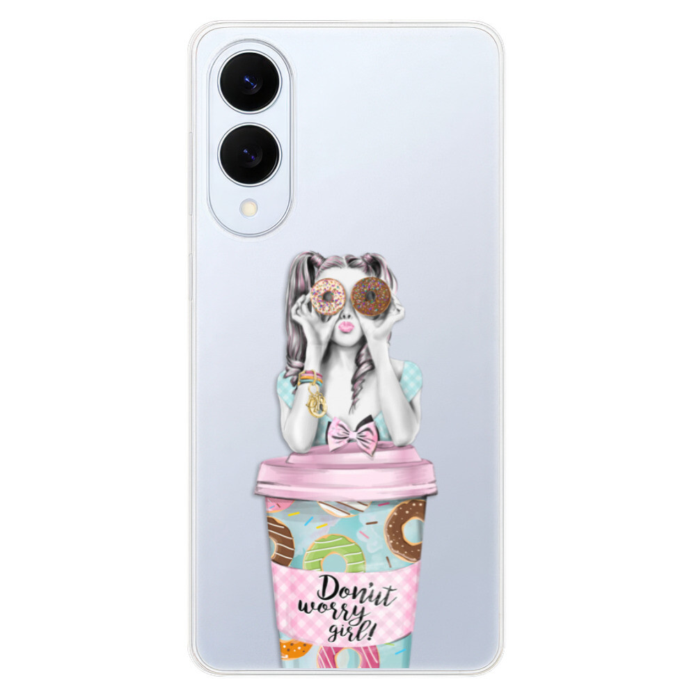 Odolné silikónové puzdro iSaprio - Donut Worry - Samsung Galaxy S25 Edge