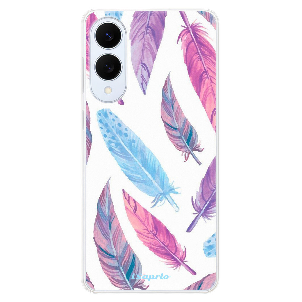 Odolné silikónové puzdro iSaprio - Feather Pattern 10 - Samsung Galaxy S25 Edge
