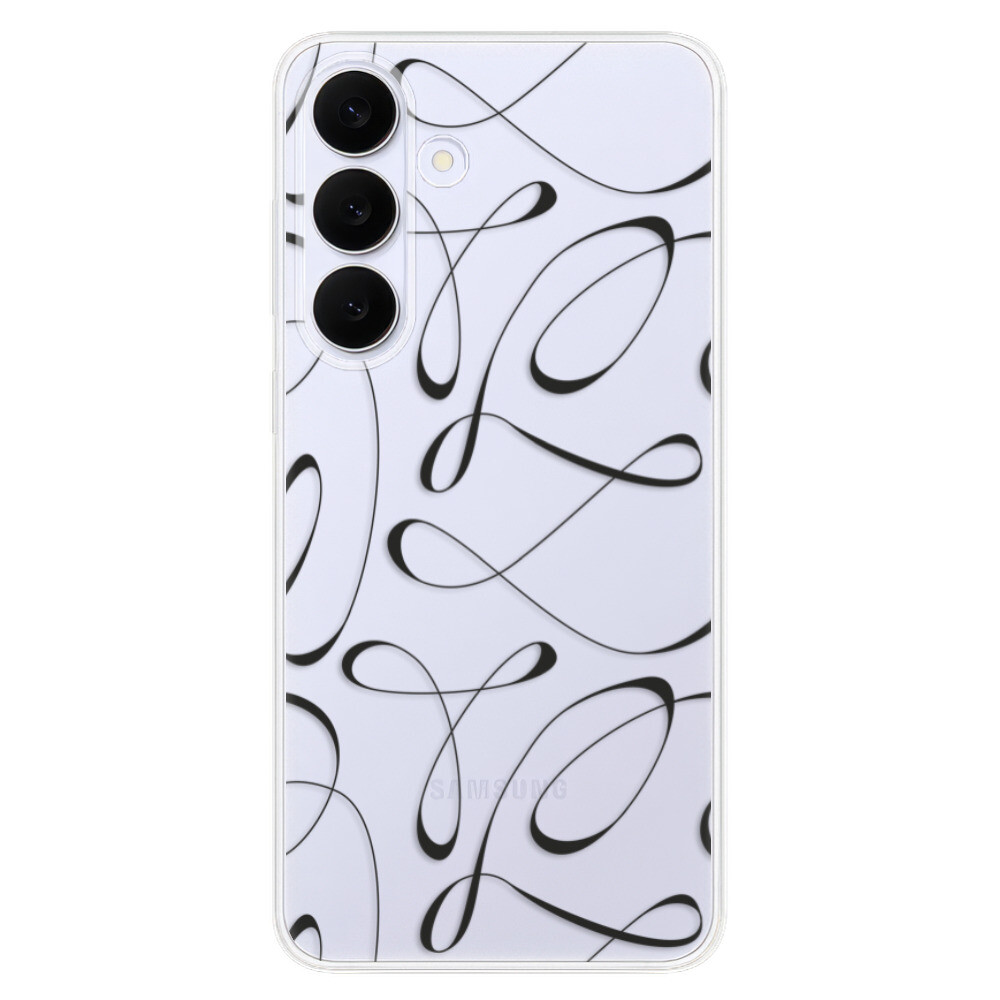 Odolné silikónové puzdro iSaprio - Fancy - black - Samsung Galaxy S25 FE