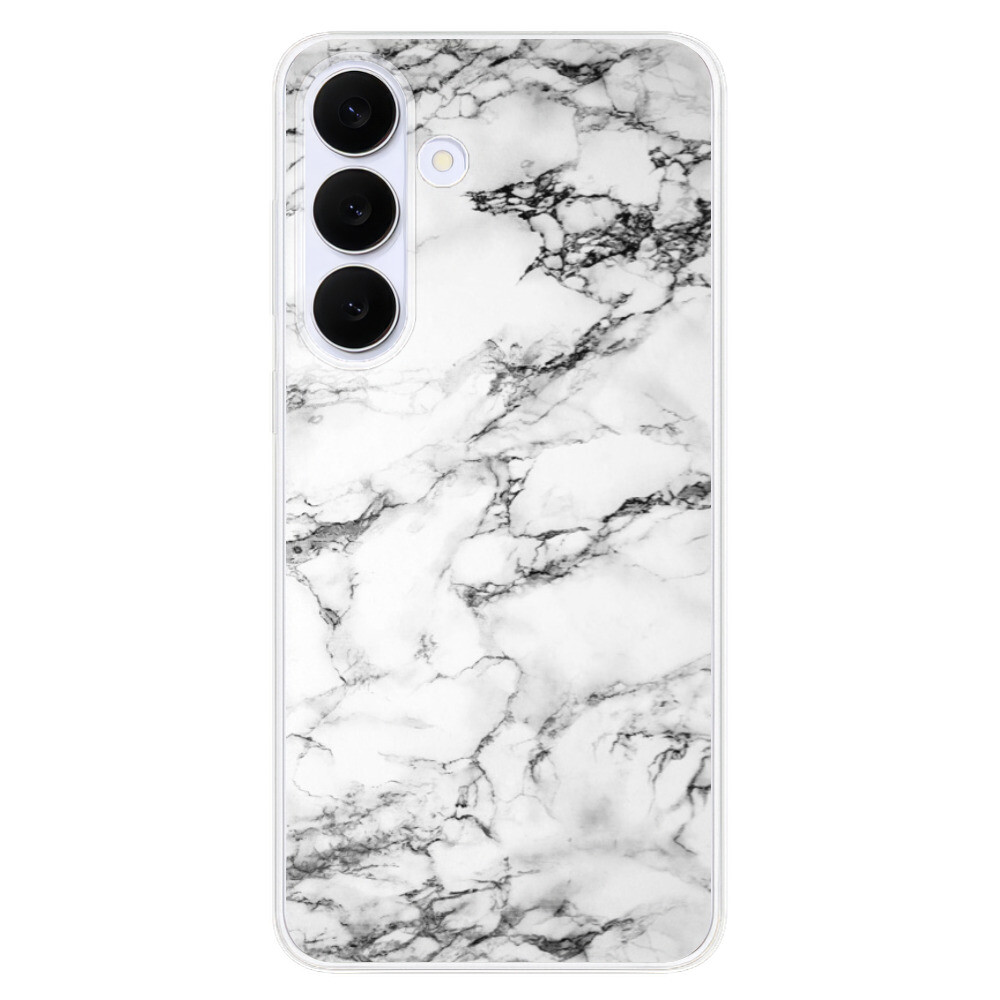 Odolné silikónové puzdro iSaprio - White Marble 01 - Samsung Galaxy S25 FE