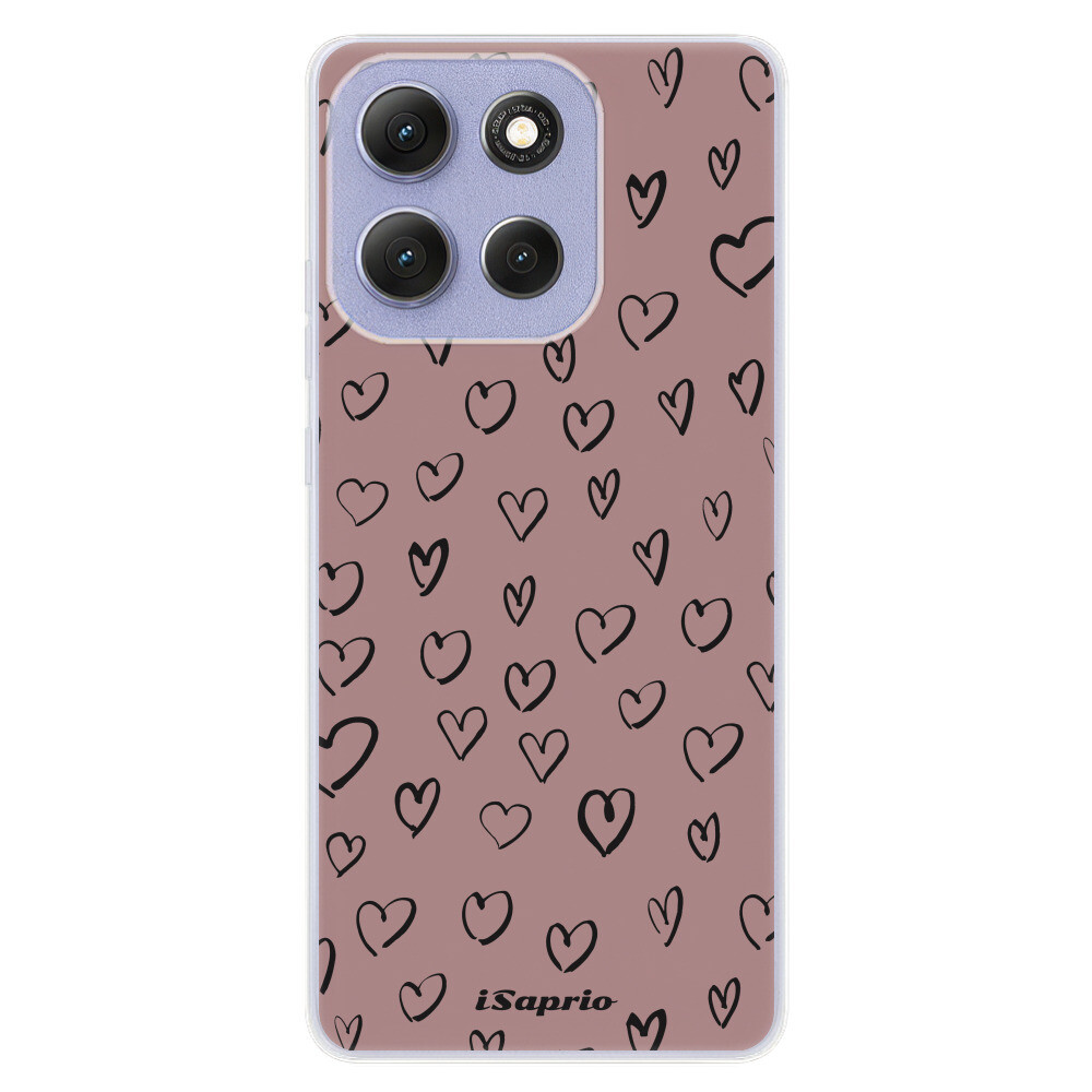 Odolné silikónové puzdro iSaprio - Heart Dark - Motorola Moto G86 5G