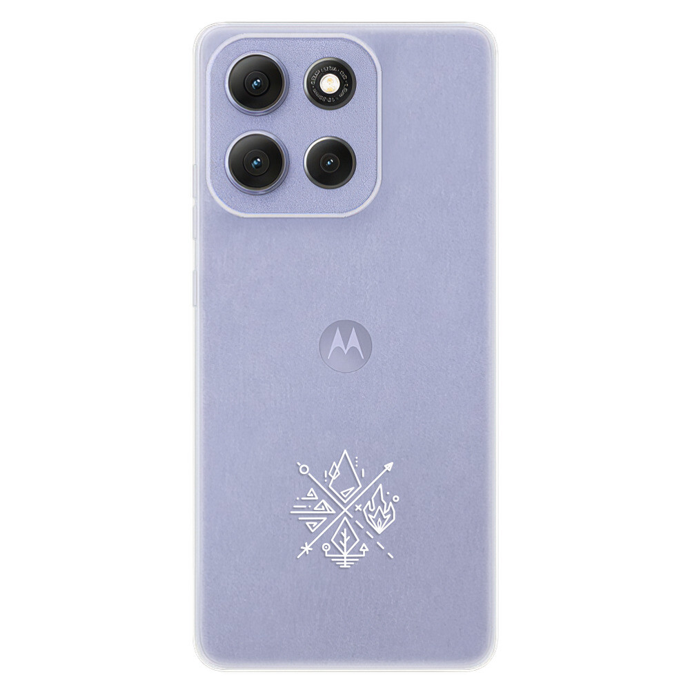 Odolné silikónové puzdro iSaprio - čiré - Elements - Motorola Moto G86 5G