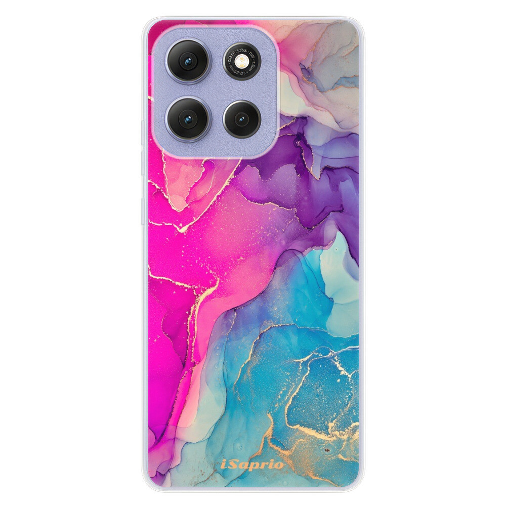 Odolné silikónové puzdro iSaprio - Purple Ink - Motorola Moto G86 5G