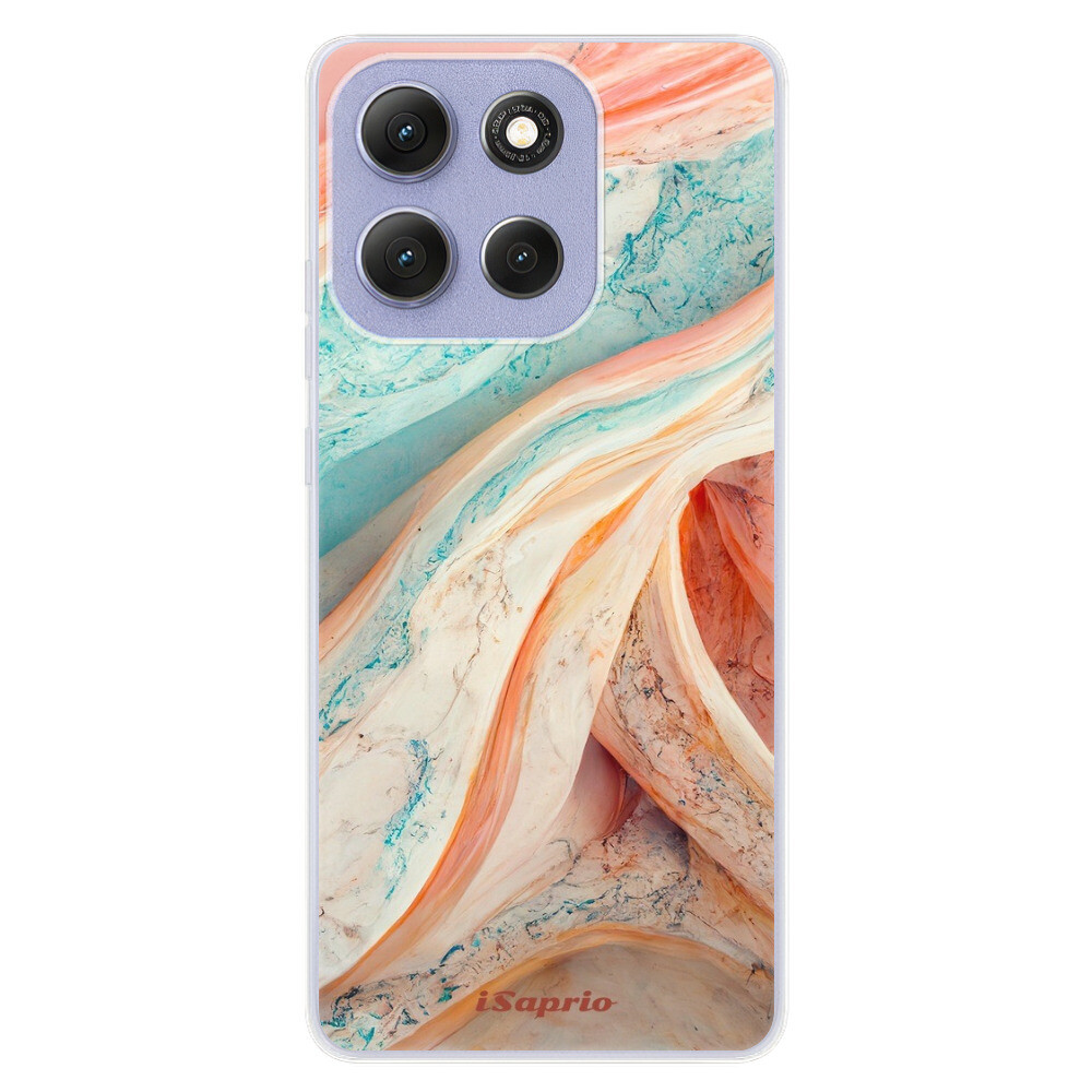 Odolné silikónové puzdro iSaprio - Orange and Blue - Motorola Moto G86 5G