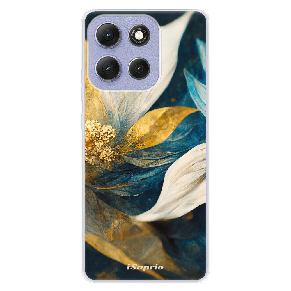 Odolné silikónové puzdro iSaprio - Gold Petals - Motorola Moto G86 5G