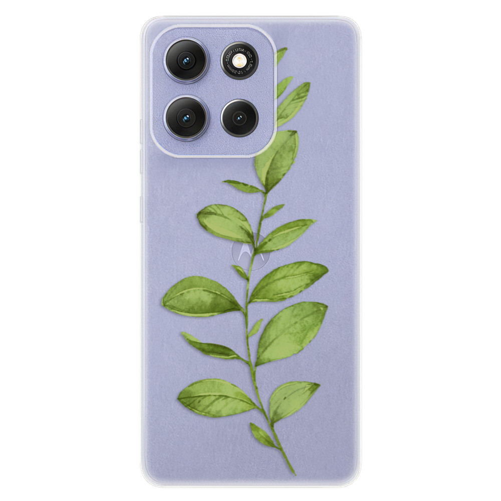 Odolné silikónové puzdro iSaprio - Green Plant 01 - Motorola Moto G86 5G