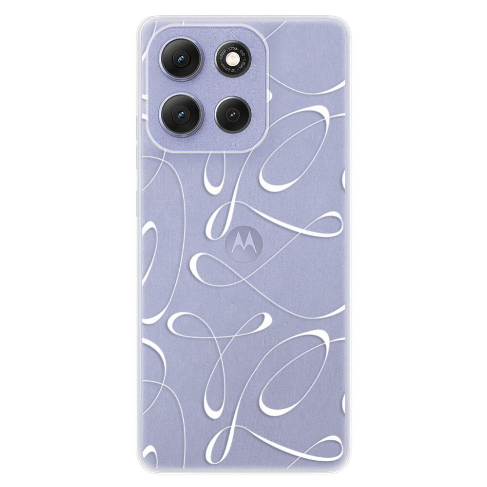 Odolné silikónové puzdro iSaprio - Fancy - white - Motorola Moto G86 5G