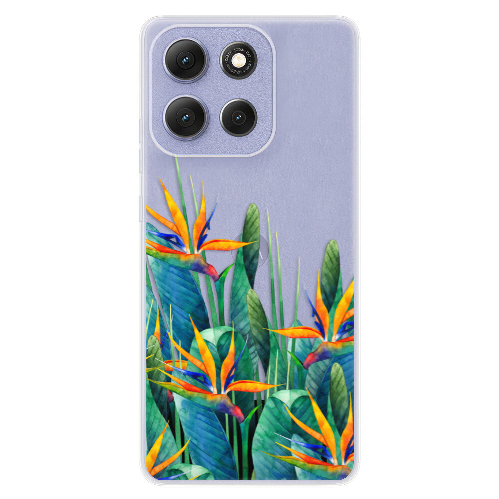 Odolné silikónové puzdro iSaprio - Exotic Flowers - Motorola Moto G86 5G