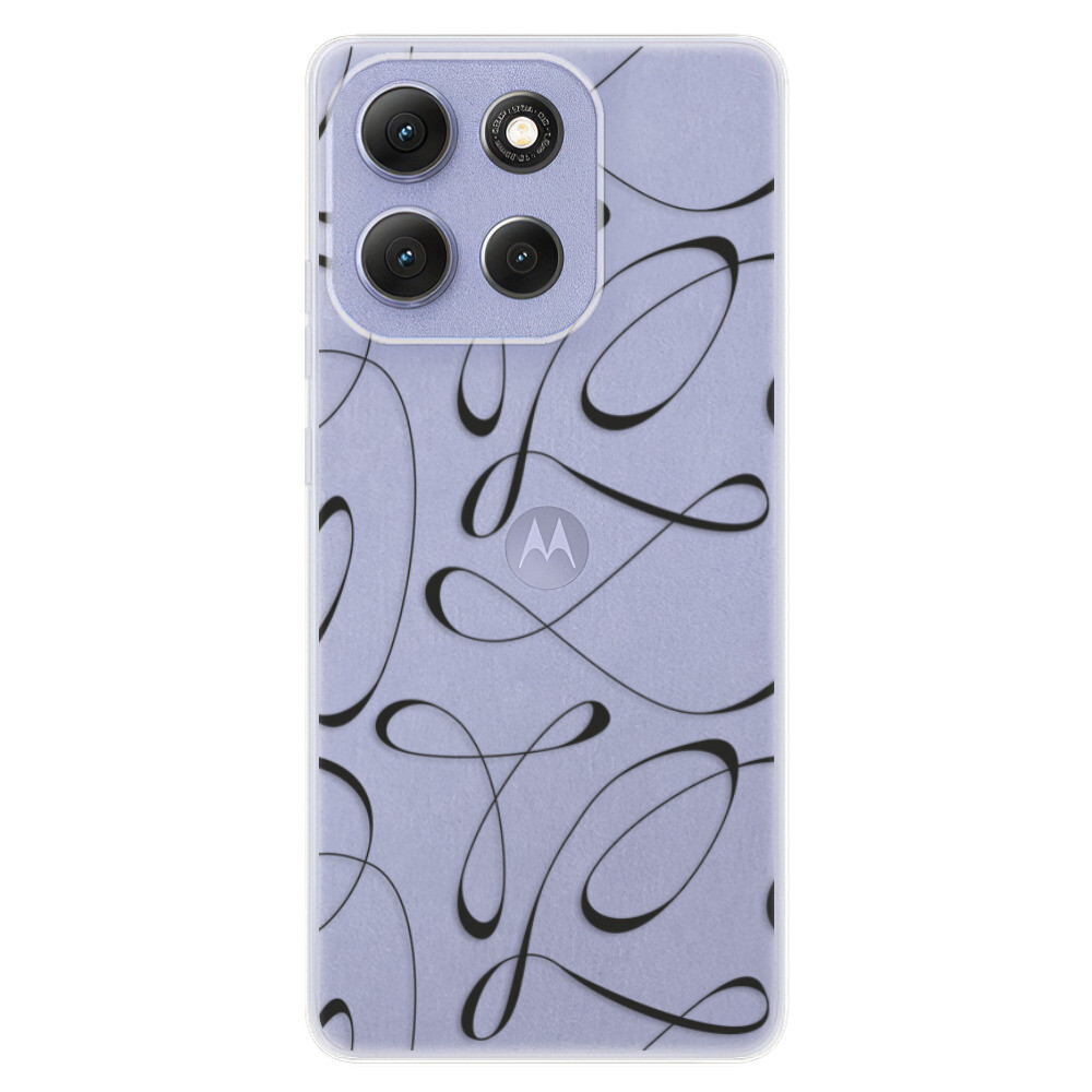 Odolné silikónové puzdro iSaprio - Fancy - black - Motorola Moto G86 5G